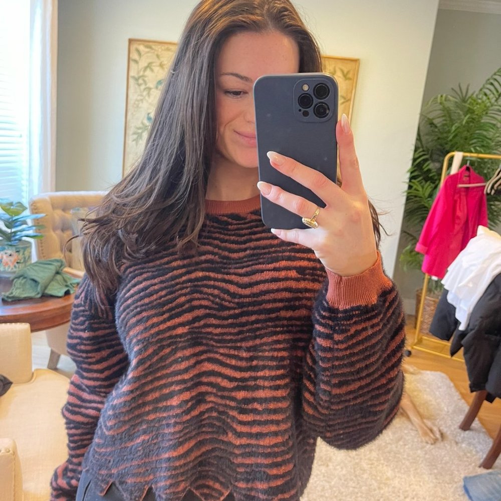 Tiger Print Sweater
